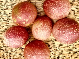 Passion fruits in a bowl. The Mat Movement luxury yoga retreats, online yoga classes and inspiring pant-based recipes.